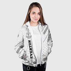 Куртка с капюшоном женская Everton sport на светлом фоне по-вертикали, цвет: 3D-белый — фото 2