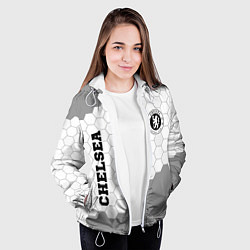 Куртка с капюшоном женская Chelsea sport на светлом фоне вертикально, цвет: 3D-белый — фото 2