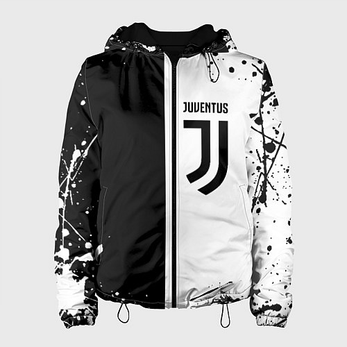 Женская куртка Juventus краски текстура спорт / 3D-Черный – фото 1