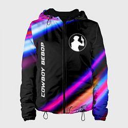 Куртка с капюшоном женская Cowboy Bebop speed anime lights, цвет: 3D-черный