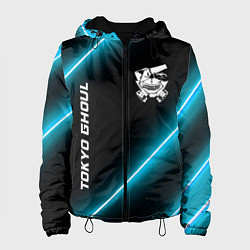 Куртка с капюшоном женская Tokyo Ghoul неоновые лампы, цвет: 3D-черный