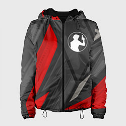 Куртка с капюшоном женская Cowboy Bebop red lines, цвет: 3D-черный