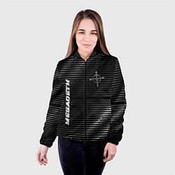 Куртка с капюшоном женская Megadeth metal rock lines, цвет: 3D-черный — фото 2