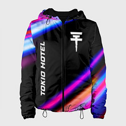 Куртка с капюшоном женская Tokio Hotel neon rock lights, цвет: 3D-черный