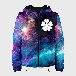 Куртка с капюшоном женская Black Clover space anime, цвет: 3D-черный