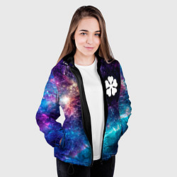 Куртка с капюшоном женская Black Clover space anime, цвет: 3D-черный — фото 2