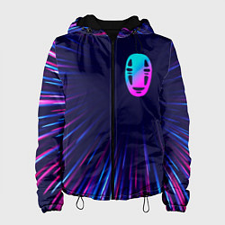 Куртка с капюшоном женская Spirited Away neon blast lines, цвет: 3D-черный
