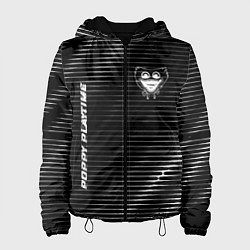 Куртка с капюшоном женская Poppy Playtime metal game lines, цвет: 3D-черный