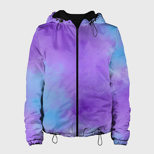 Женская куртка Фиолетовый космический туман / 3D-Черный – фото 1