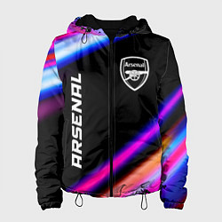 Куртка с капюшоном женская Arsenal speed game lights, цвет: 3D-черный