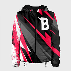 Куртка с капюшоном женская Beastars electro lines, цвет: 3D-черный