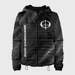 Куртка с капюшоном женская Ozzy Osbourne metal rock lines, цвет: 3D-черный