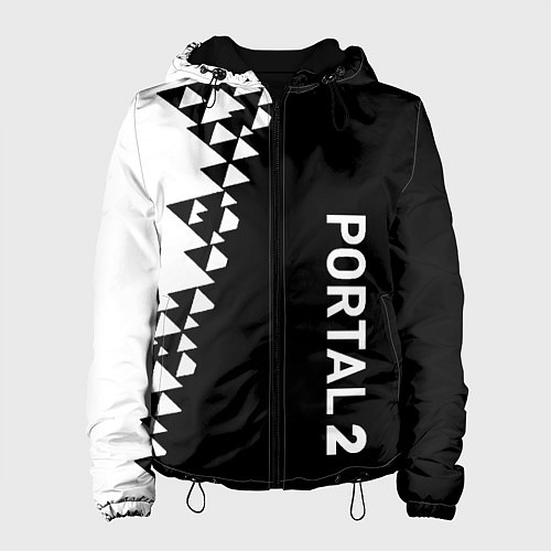 Женская куртка Portal geometry steel / 3D-Черный – фото 1
