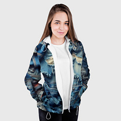 Куртка с капюшоном женская Denim rags - fashion trend, цвет: 3D-белый — фото 2