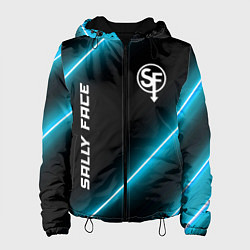 Куртка с капюшоном женская Sally Face неоновые лампы, цвет: 3D-черный