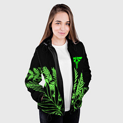Куртка с капюшоном женская The Last of Us acid logo, цвет: 3D-черный — фото 2
