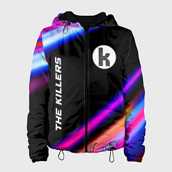 Куртка с капюшоном женская The Killers neon rock lights, цвет: 3D-черный