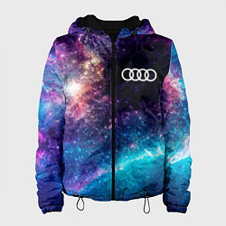 Куртка с капюшоном женская Audi space auto, цвет: 3D-черный