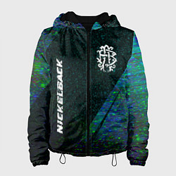 Женская куртка Nickelback glitch blue