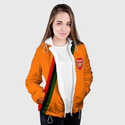 Куртка с капюшоном женская Arsenal geometry steel, цвет: 3D-белый — фото 2