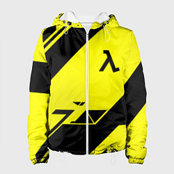 Куртка с капюшоном женская Half life geometry, цвет: 3D-белый