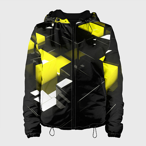 Женская куртка Абстракция обман зрения / 3D-Черный – фото 1