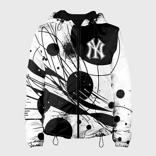 Женская куртка New York Yankees baseball team - abstraction / 3D-Черный – фото 1