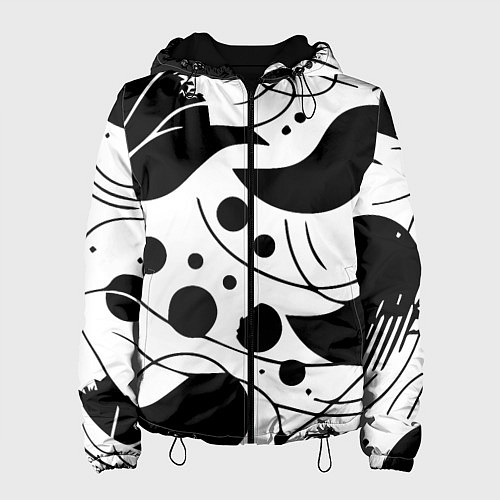 Женская куртка Fashion abstraction - ai art fantasy / 3D-Черный – фото 1