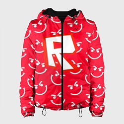 Куртка с капюшоном женская Roblox smile pattern, цвет: 3D-черный