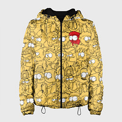 Куртка с капюшоном женская Красный человечек, цвет: 3D-черный