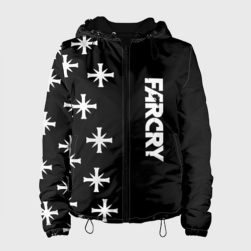 Женская куртка Farcry текстура знаки / 3D-Черный – фото 1