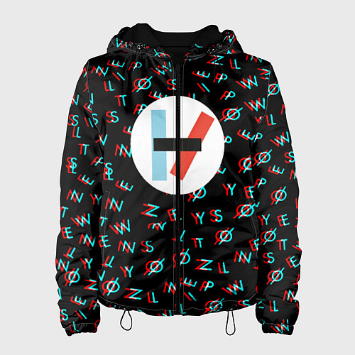 Женская куртка Twenty one pilots glitch / 3D-Черный – фото 1