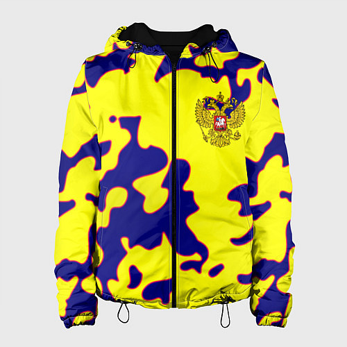 Женская куртка Российская империя камуфляж желтый / 3D-Черный – фото 1