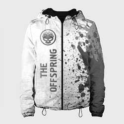 Куртка с капюшоном женская The Offspring - white gradient по-вертикали, цвет: 3D-черный
