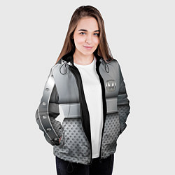 Куртка с капюшоном женская Honda metal, цвет: 3D-черный — фото 2