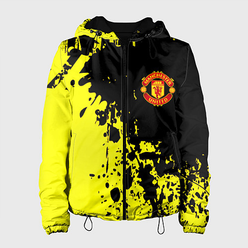 Женская куртка Манчестер Юнайтед краски / 3D-Черный – фото 1