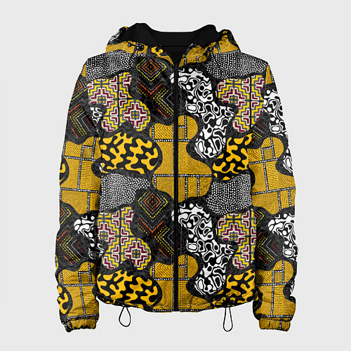 Женская куртка Этнический паттерн / 3D-Черный – фото 1