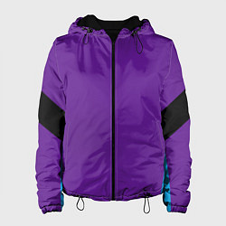 Куртка с капюшоном женская Стиль 90-х геометрия спортивная, цвет: 3D-черный