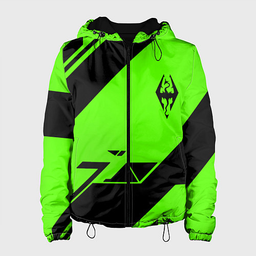 Женская куртка The Elder Scrolls geometry steel / 3D-Черный – фото 1