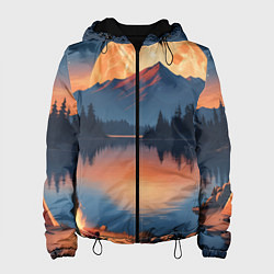 Женская куртка Костер на берегу озера