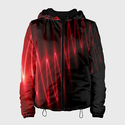 Женская куртка Оптическая молния / 3D-Черный – фото 1