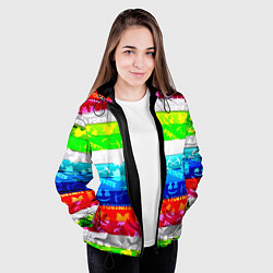 Куртка с капюшоном женская Fortnite color line, цвет: 3D-черный — фото 2