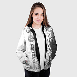 Куртка с капюшоном женская Bayern - white gradient по-вертикали, цвет: 3D-черный — фото 2