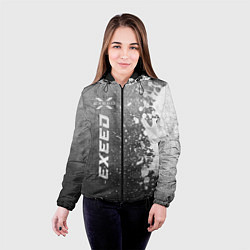Куртка с капюшоном женская Exeed - grey gradient по-вертикали, цвет: 3D-черный — фото 2