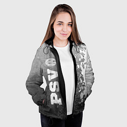 Куртка с капюшоном женская PSV - grey gradient по-вертикали, цвет: 3D-черный — фото 2