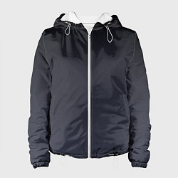 Куртка с капюшоном женская Градиент темно-серый, цвет: 3D-белый