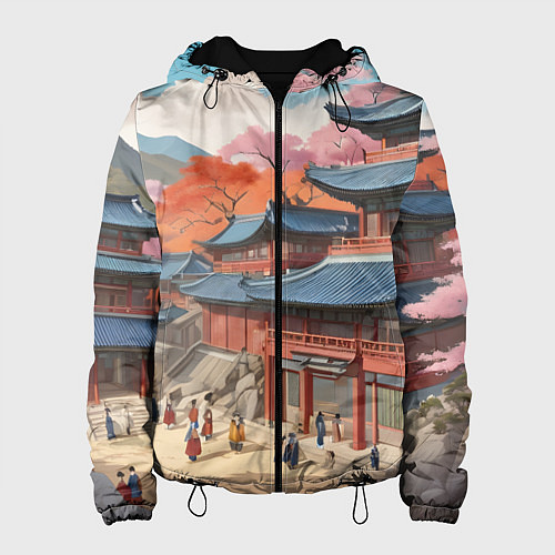 Женская куртка Чосон иллюстрация / 3D-Черный – фото 1