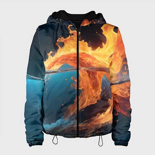 Женская куртка Вода и огонь / 3D-Черный – фото 1