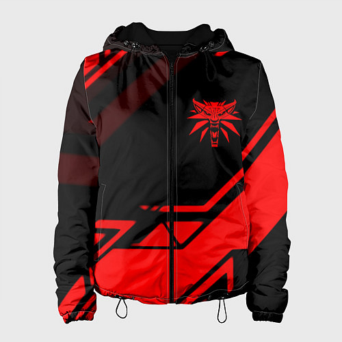 Женская куртка Ведьмак геометрия / 3D-Черный – фото 1