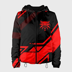 Куртка с капюшоном женская Ведьмак геометрия, цвет: 3D-черный